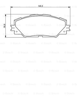 Resigilat| Bosch - BP1085 - Placute de frana fata (set 4 bucati)