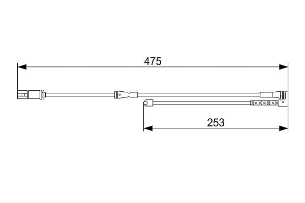 Senzor de uzură Bosch AP1586 – 1 bucată