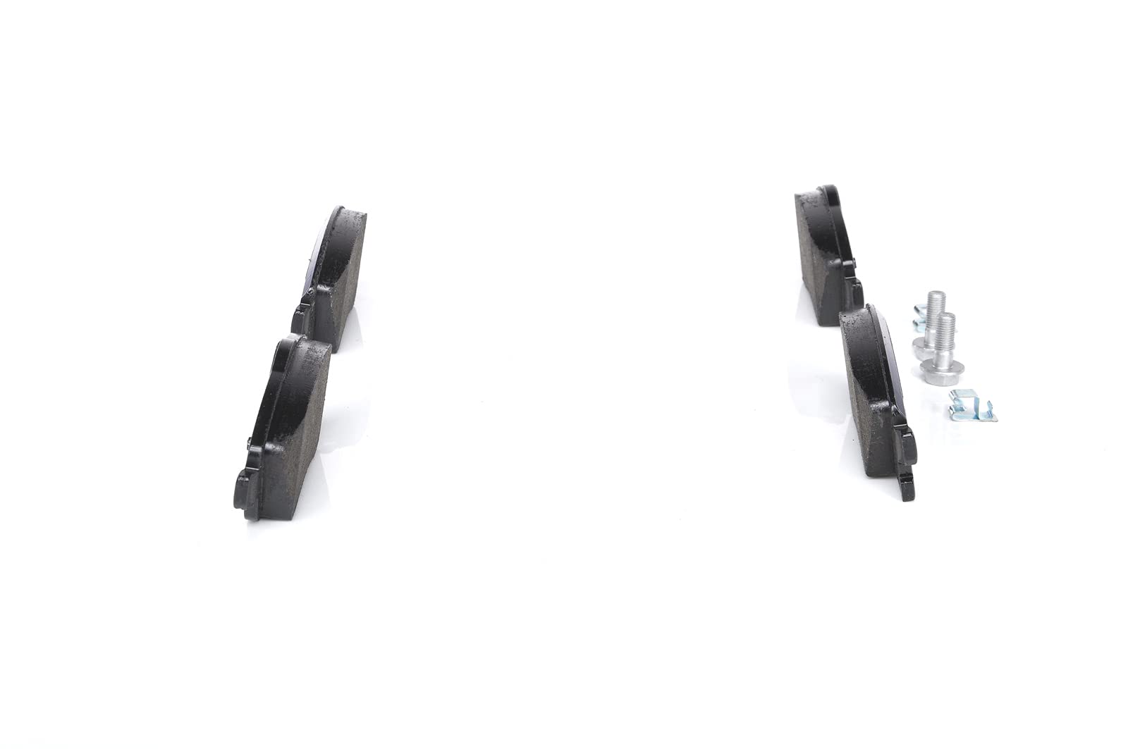 Bosch BP281 - Brake Pads Car Front Axle - Bosch Quality - Reduced Noise and Dust - ECE-R90 Certified - Copper-Free - 1 Set of 4 Pads - With Accessories