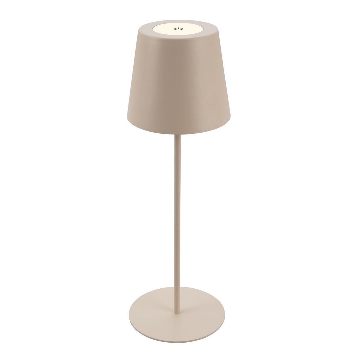 Resigilat|BRILONER lampa de masa LED fara fir cu Touch, dimmabila, inaltime reglabila, reincarcabila, pentru noptiera, camping si exterior, bej