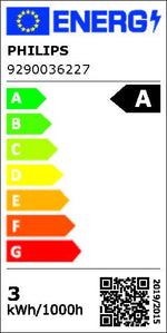 Resigilat|Philips Ultra Efficient bec LED 40W A60, alb cald, transparent, ultra-eficient energetic, set 3 bucati
