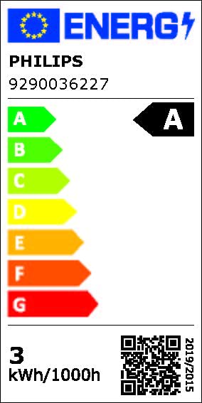 Resigilat|Philips Ultra Efficient bec LED 40W A60, alb cald, transparent, ultra-eficient energetic, set 3 bucati