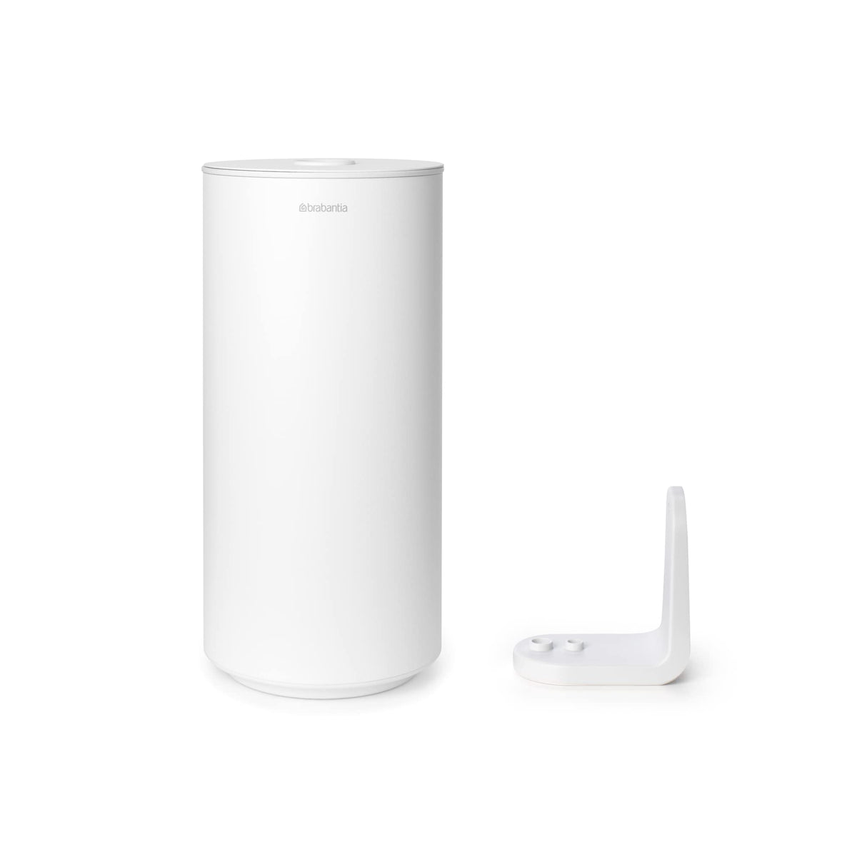Resigilat|Brabantia MindSet suport hartie igienica, pentru 2 role de rezerva, Smart Lift, rezistent la coroziune, alb, 30 x 15,1 x 13,7 cm