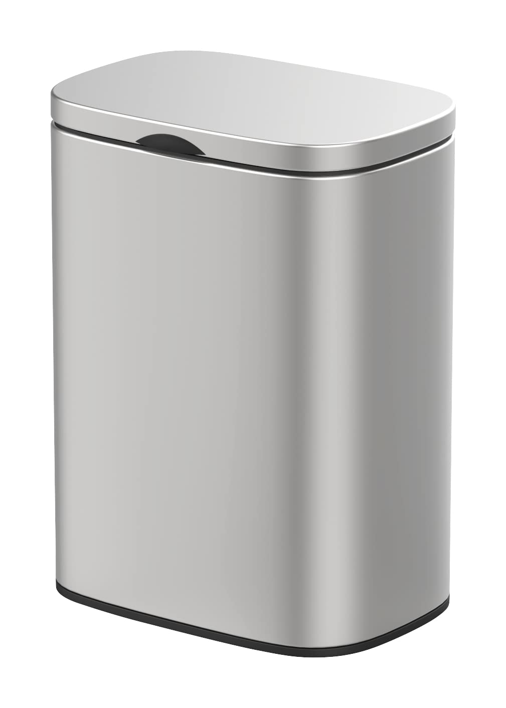 Resigilat|Cos de gunoi suspendat WENKO Sare, 5 L, inox anti-amprente, capac cu inchidere silentioasa, montare fara gaurire, 21,5 x 29,5 x 19 cm