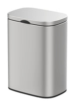 Resigilat|Cos de gunoi suspendat WENKO Sare, 5 L, inox anti-amprente, capac cu inchidere silentioasa, montare fara gaurire, 21,5 x 29,5 x 19 cm