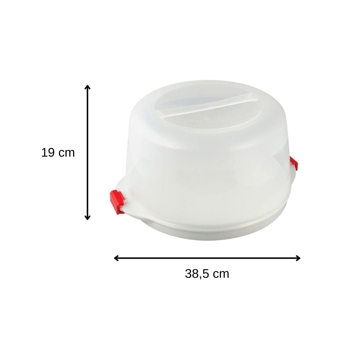 Resigilat|Dr. Oetker cutie pentru tort si prajituri, cu maner, compartiment pentru acumulatori frigorifici, baza pentru servire, Ø 38,5 x 19 cm