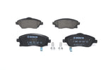 Bosch BP281 - Brake Pads Car Front Axle - Bosch Quality - Reduced Noise and Dust - ECE-R90 Certified - Copper-Free - 1 Set of 4 Pads - With Accessories