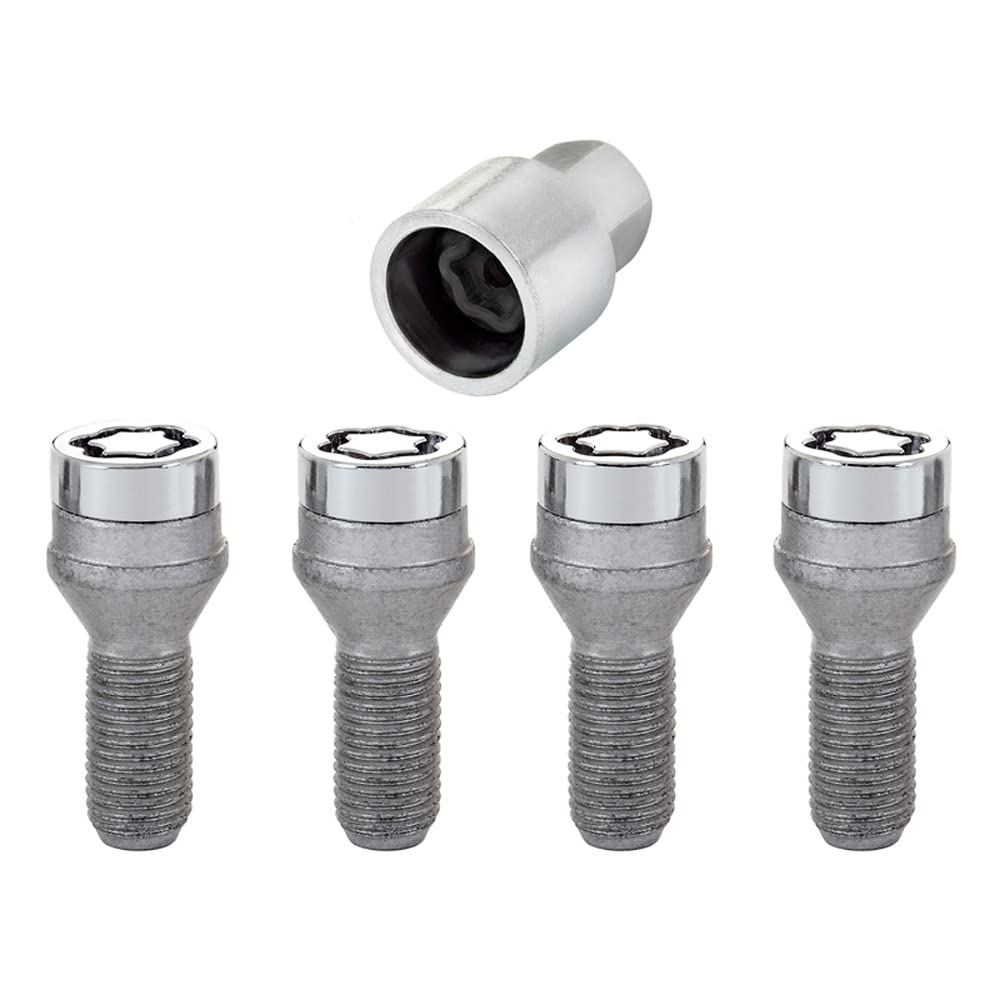 McGard - M14x1,50 - Suruburi antifurt roti, conice, 27,3 mm, cromate, cheie 17 mm
