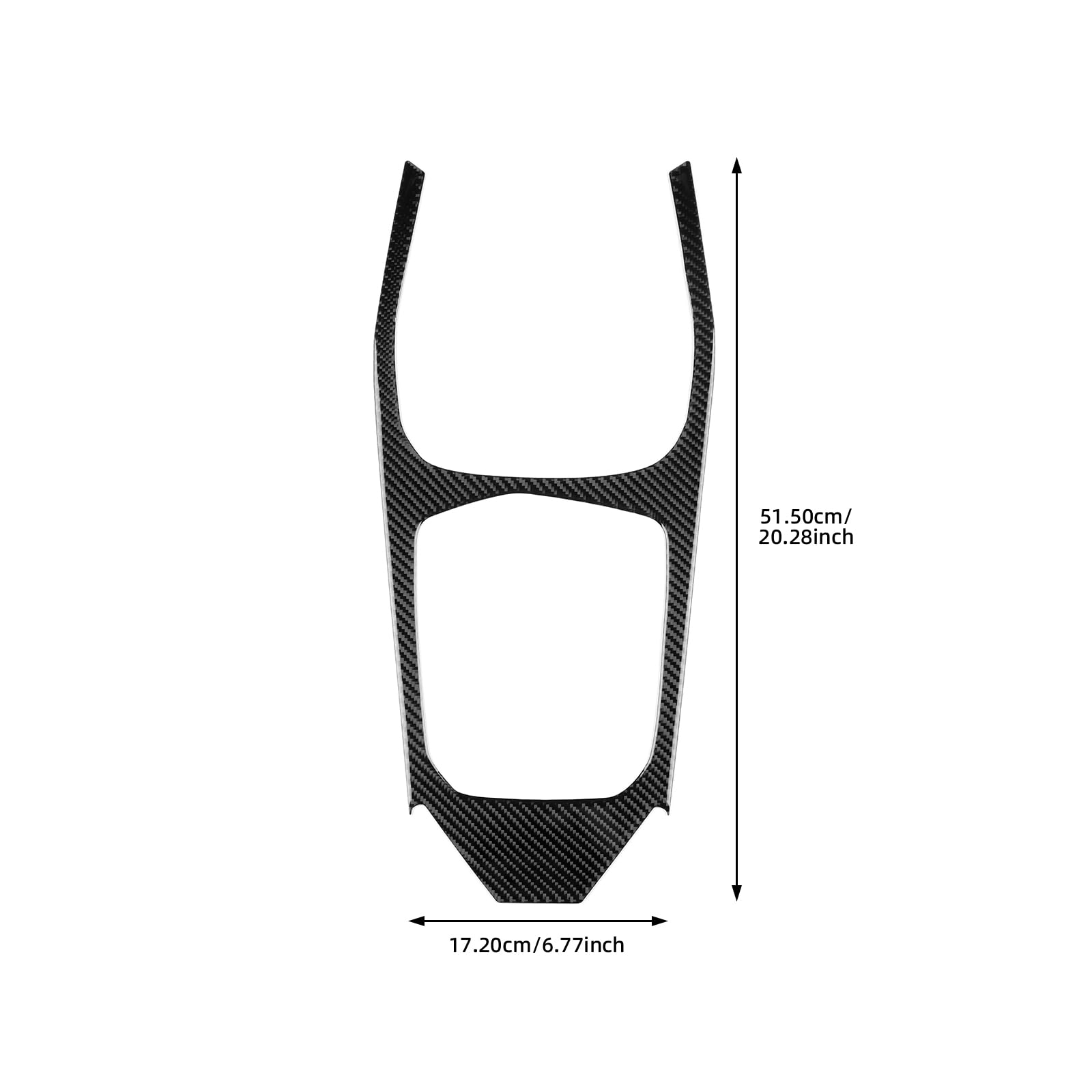 KUNGKIC Für BMW 1 Series 2 Series F40 F44 2020 2021 2022 2023 2024 Zubehör Kohlefaser Auto Schalttafel Abdeckung Getrieberahmen Gangschaltung Paneel Innenraum Dekorative,Geschenk (Schwarz)