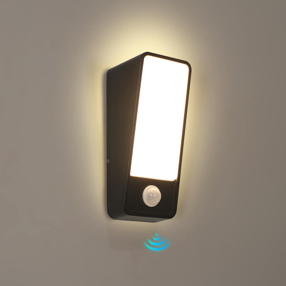 Resigilat|Comely lampa de exterior cu senzor de miscare, aplica de perete interior/exterior, 12W, 3000K
