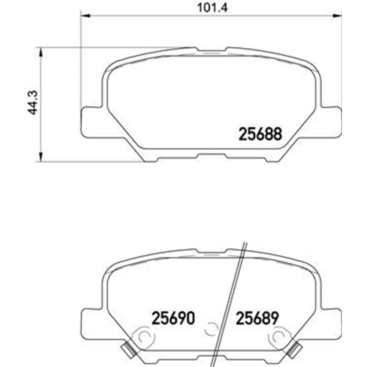 Brembo - P 61 111 - Placute de frana