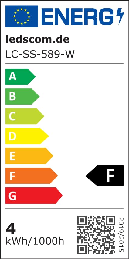 Resigilat|ledscom.de GX53 bec LED, alb 4000K, 4W, 420lm, unghi 96°, mat