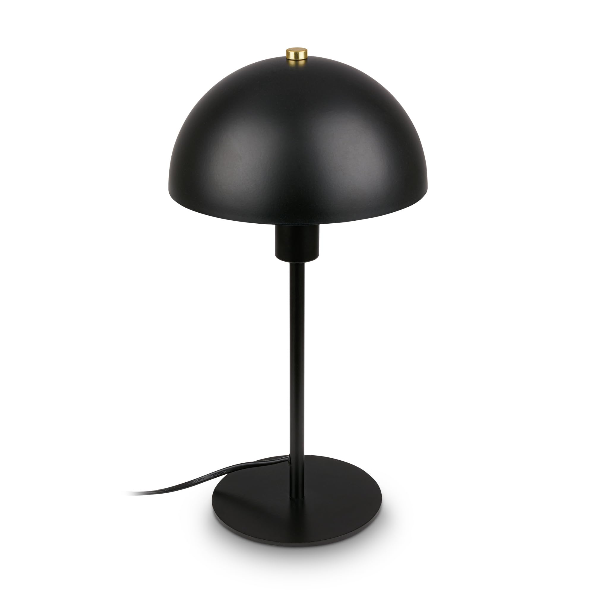 Resigilat|BRILONER lampa de masa cu intrerupator pe cablu, dulie E14, pentru noptiera, birou si citit, 18 x 35 cm, neagra