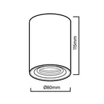Resigilat|Maclean MCE422 B corp de iluminat pentru tavan, GU10, LED si halogen pana la 40W, aplicat, orientabil, aluminiu, negru, rotund