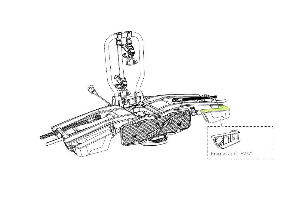Thule SUPORT pentru lumini VELOCOMPACT 925 927 DREAPTA