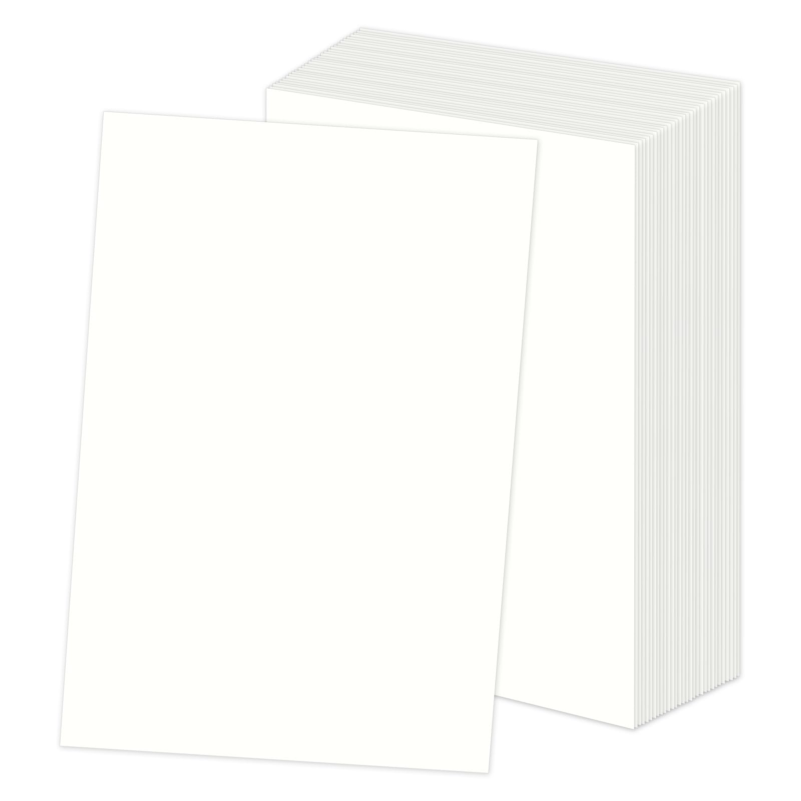 Resigilat|Set 30 coli hartie cartonata A4, 250 g/m², hartie groasa crem-alb, pentru proiecte creative si lucru manual