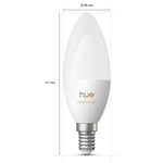 Resigilat|Philips Hue bec LED inteligent tip lumanare, B39, E14, 1 bucata