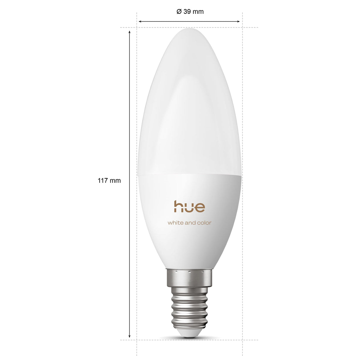 Resigilat|Philips Hue bec LED inteligent tip lumanare, B39, E14, 1 bucata