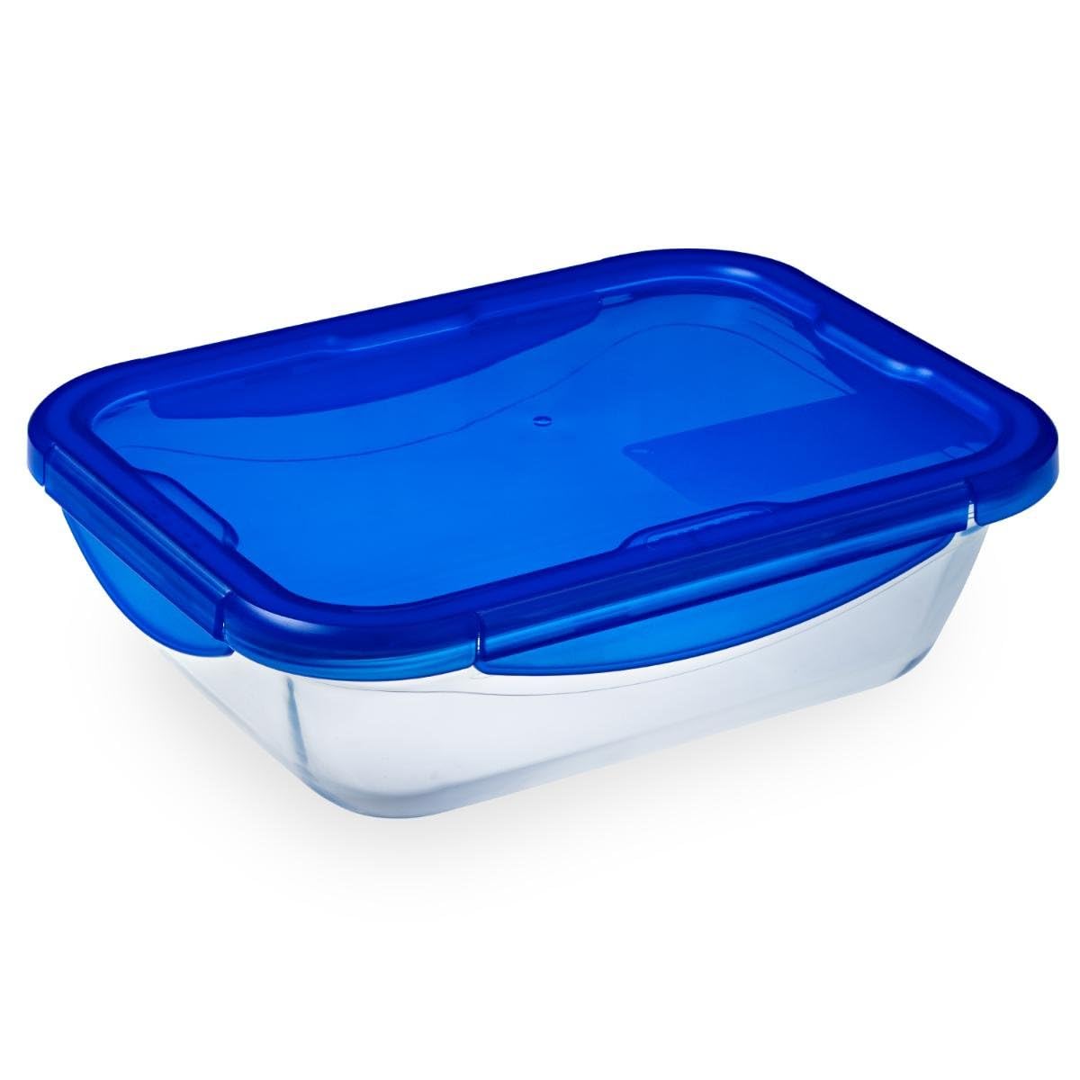 Resigilat|Vas multifunctional dreptunghiular Pyrex 283PG00, 3 L, din sticla transparenta, cu capac