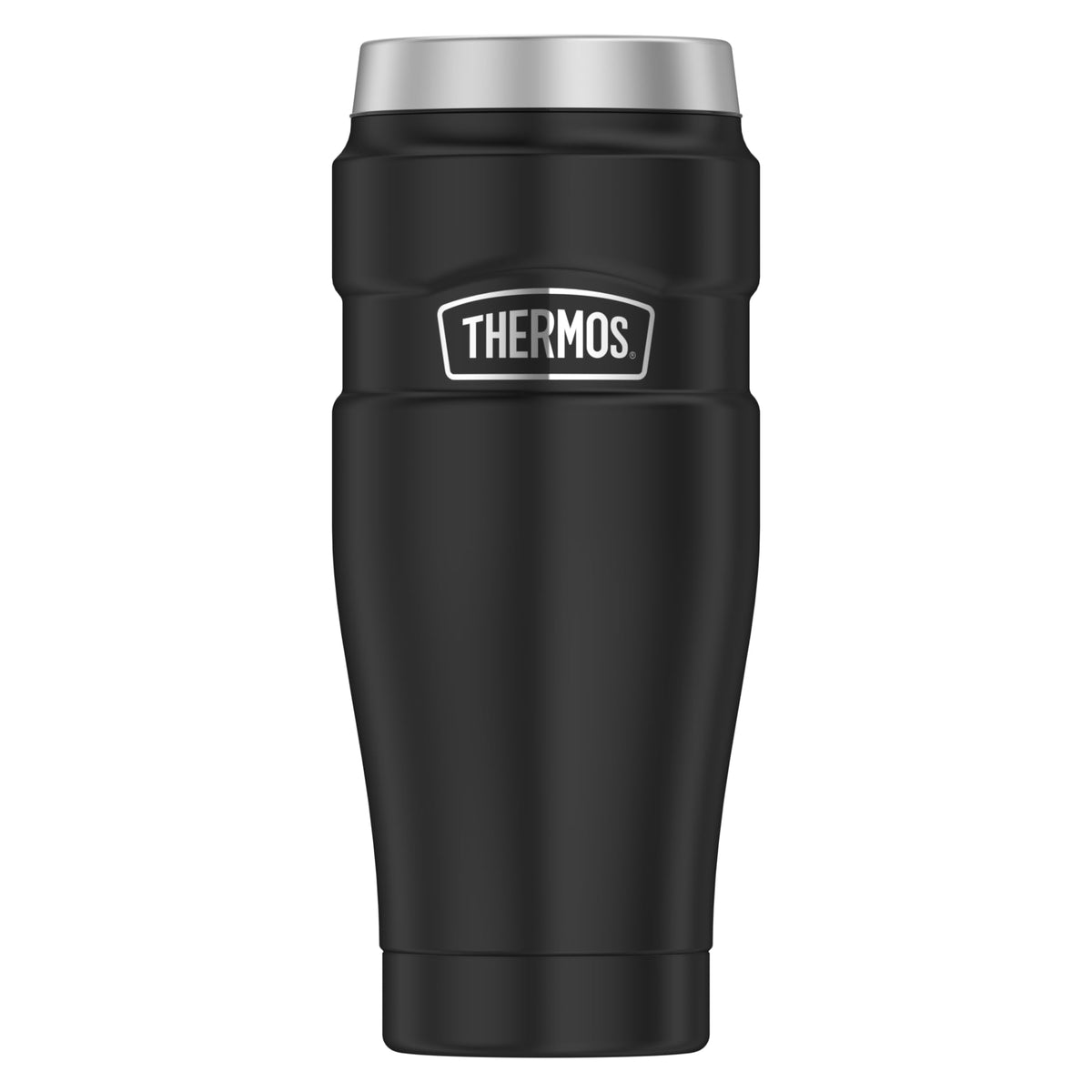 Resigilat|THERMOS STAINLESS KING cana termos din inox, 0,47 L, mentine bauturile calde pana la 7 h, negru mat