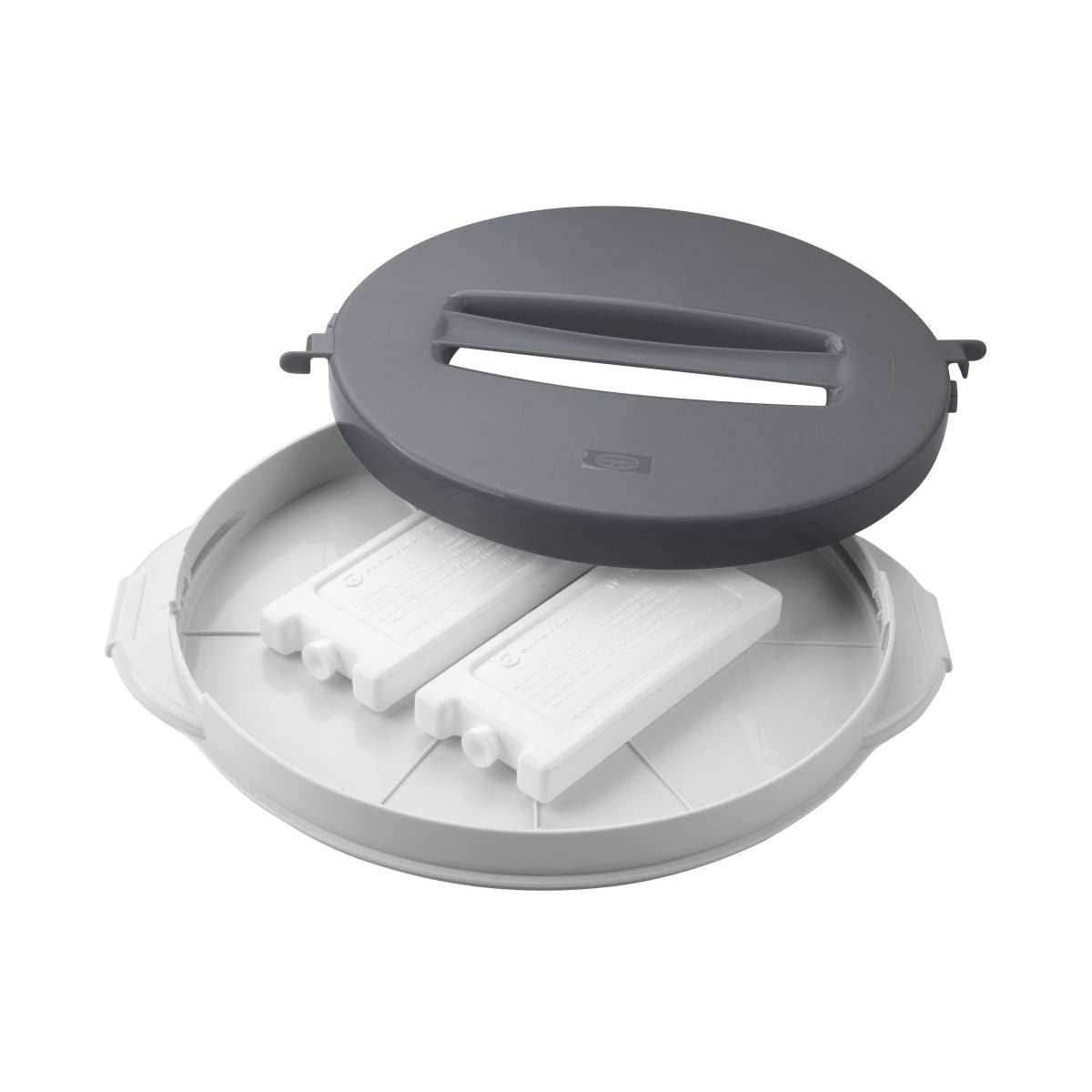 Resigilat|Dr. Oetker cutie pentru tort si prajituri, cu maner, compartiment pentru acumulatori frigorifici, baza pentru servire, Ø 38,5 x 19 cm