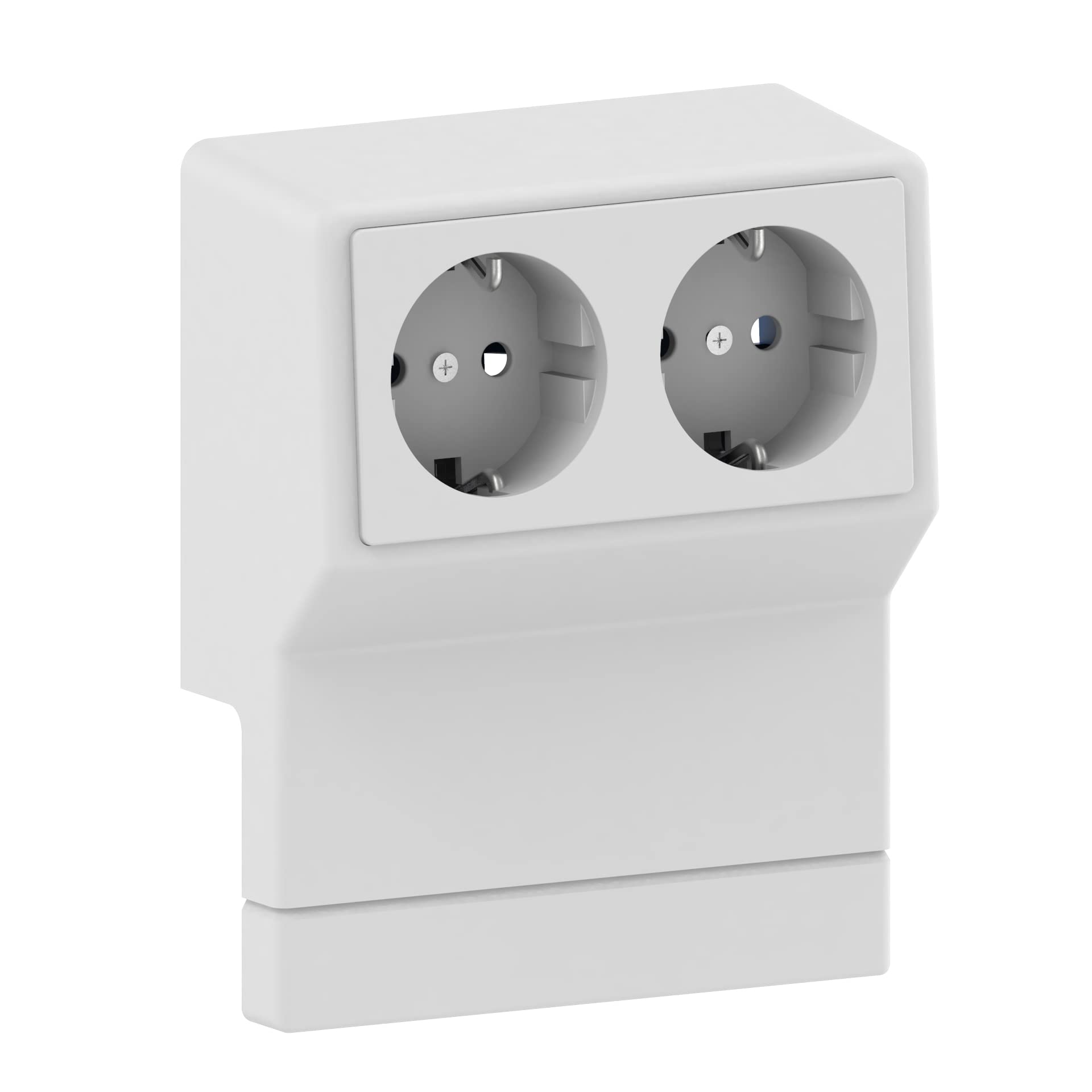 |Resigilat|Obtutu Habengut Multipriza cu 2 prize pentru plinta de 50 mm | Continut: 1 bucata