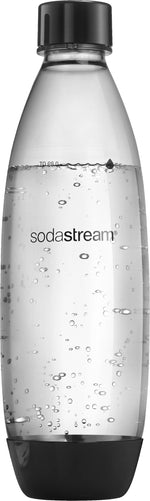 Resigilat|SodaStream Fuse, set 2 sticle din plastic de 1L pentru carbonatarea apei, negre