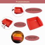 Resigilat|BMZXCH set 2 forme de copt din silicon, forma de chec, 20 cm