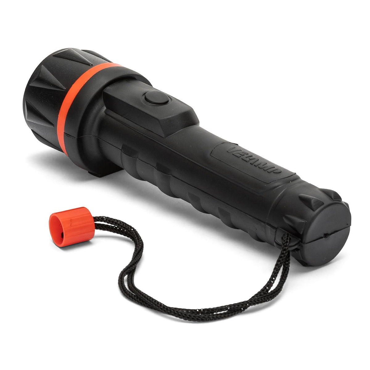 Resigilat|Velamp IRUB1LED lanterna de buzunar din cauciuc cu LED, alimentata cu 2 baterii AA