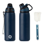 Resigilat|FJbottle sticla sport din inox cu capac magnetic, 1 L, 800 ml sau 600 ml, pentru bicicleta, scoala si fitness