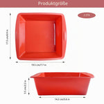 Resigilat|BMZXCH set 2 forme de copt din silicon, forma de chec, 20 cm