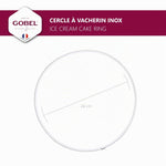 Resigilat|Gobel Vacherin forma rotunda din inox, Ø 24 cm, inaltime 6 cm, Made in France