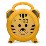 Resigilat|Alecto BC100TIGER ceas desteptator pentru copii, reincarcabil USB, galben