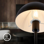 Resigilat|BRILONER lampa de masa cu intrerupator pe cablu, dulie E14, pentru noptiera, birou si citit, 18 x 35 cm, neagra
