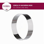 Resigilat|Gobel Vacherin forma rotunda din inox, Ø 24 cm, inaltime 6 cm, Made in France