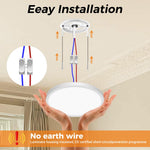 Resigilat|Slochi lampa LED de tavan, 12W, 1600lm, 3000K/4000K/6500K, IP44 impermeabila, alba, Ø16 cm, pentru interior
