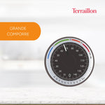 |Resigilat|TERRAILLON - Cântar de baie mecanic - Cadran mare cu indicator BMI, capacitate maximă 150 kg - Modelul „Nautic Up”, maro
