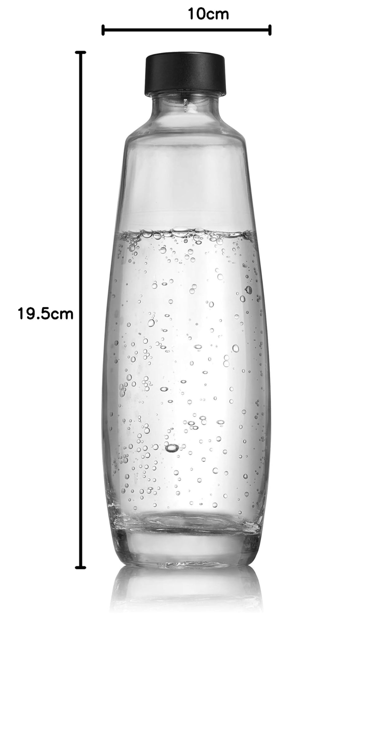 Resigilat|SodaStream DUO, set 2 sticle din sticla de 1 L, compatibile cu aparatele DUO si E-DUO