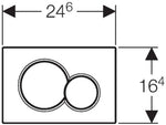 |Resigilat|Geberit 115770115 Placă de acționare Sigma01, din material plastic, pentru spălare cu 2 debite, 1 bucată