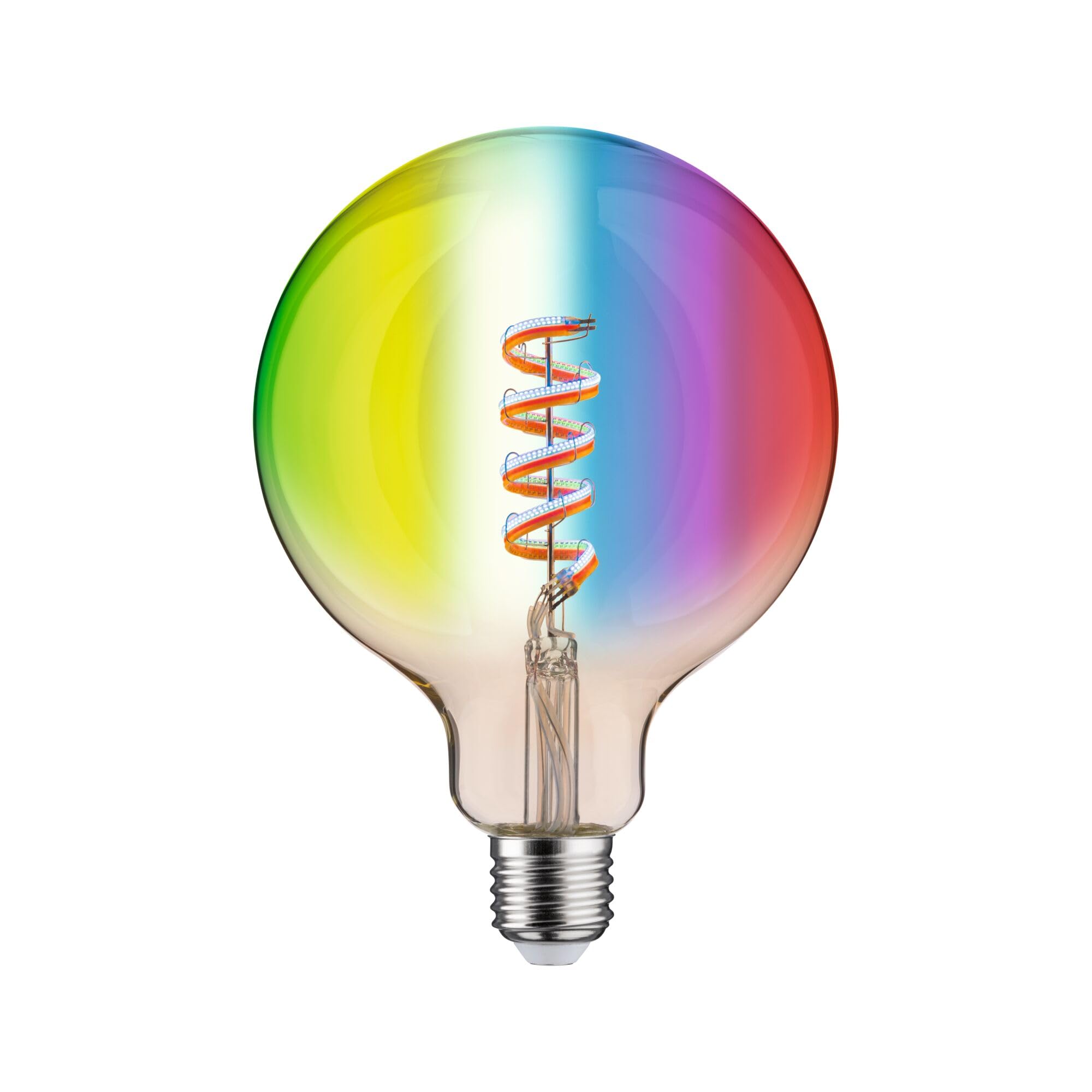 Resigilat|Paulmann 29162 Filament Smart Home Zigbee LED G125 E27, 470lm, 6,3W, RGBW+, dimmabil, auriu