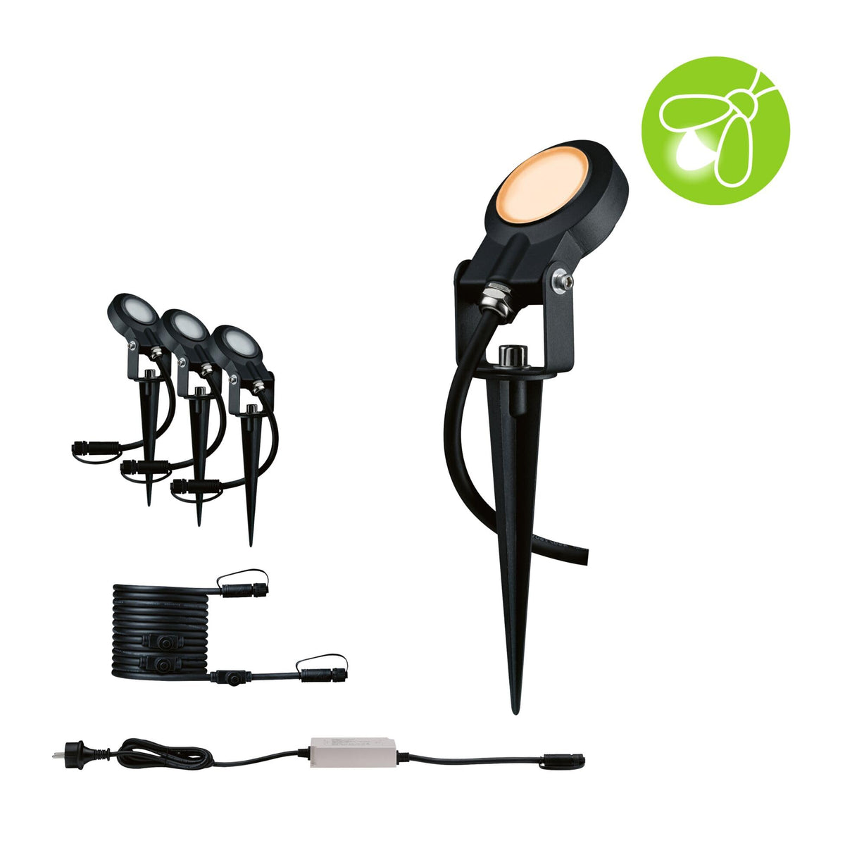 Resigilat|Paulmann Plug & Shine LED spot de gradina Sting, set, antracit