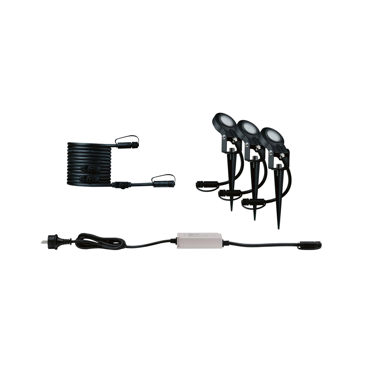 Resigilat|Paulmann Plug & Shine LED spot de gradina Sting, set, antracit