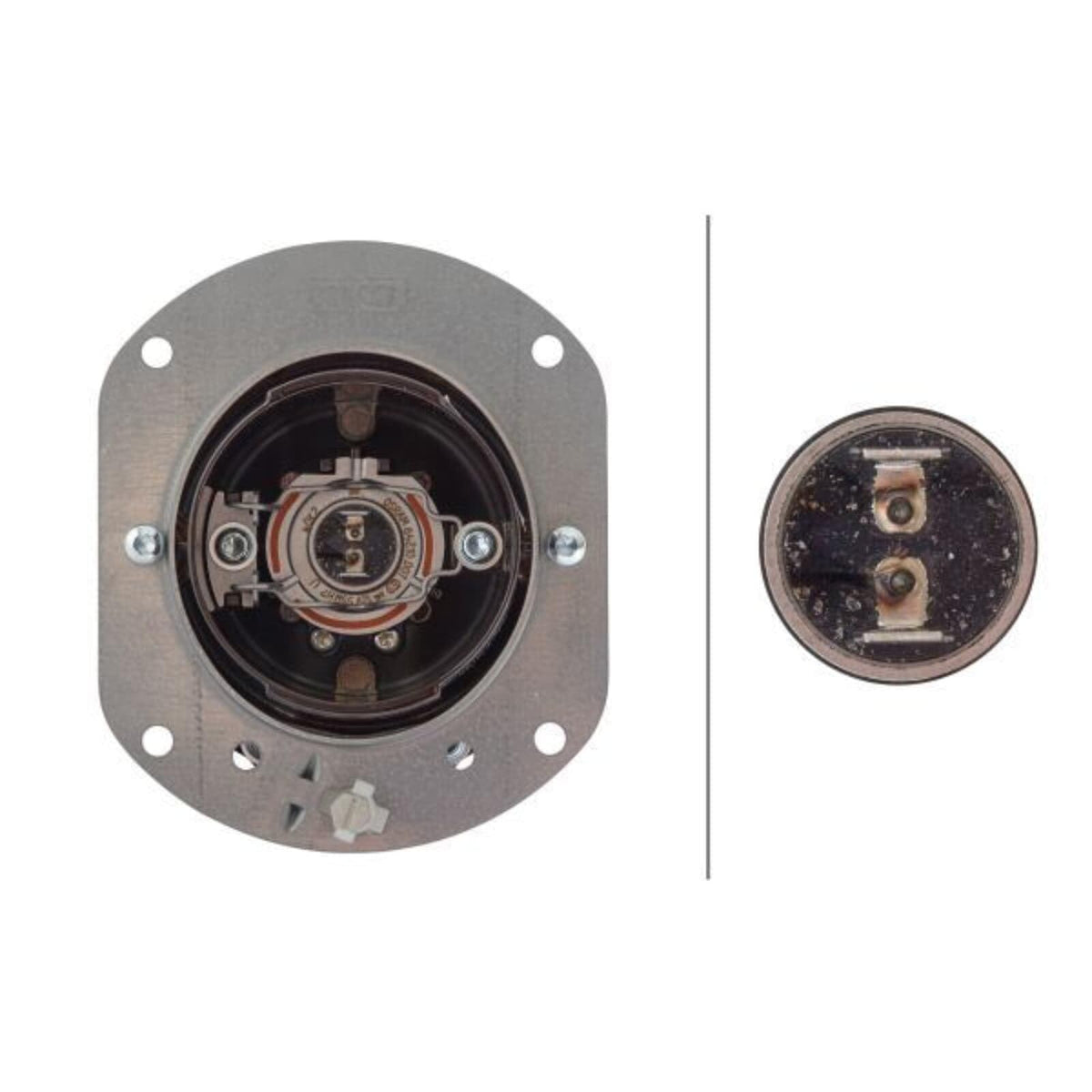 HELLA - 1N0 008 582-001 - Far de ceata halogen, rotund, 12 V