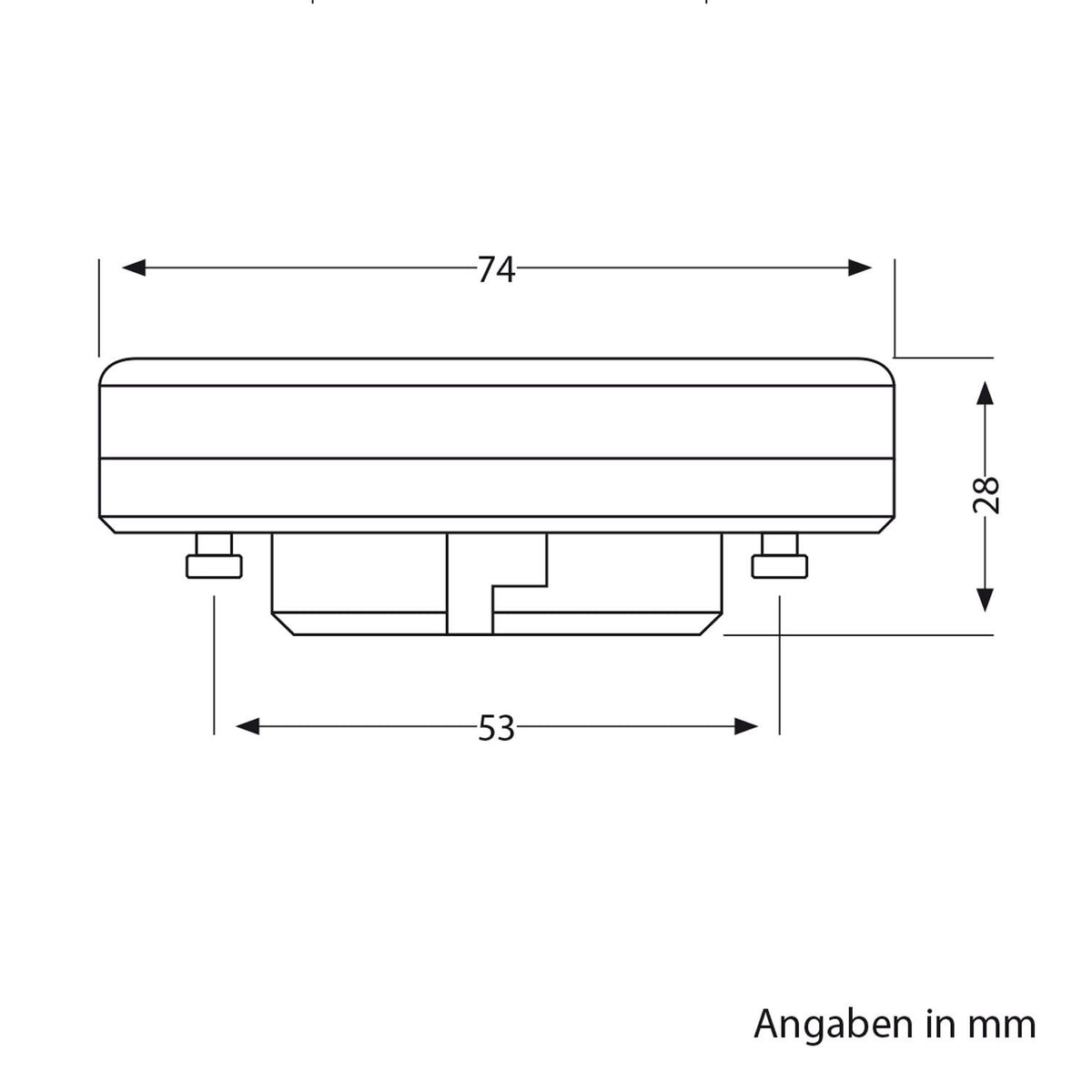 Resigilat|ledscom.de GX53 bec LED, alb 4000K, 4W, 420lm, unghi 96°, mat