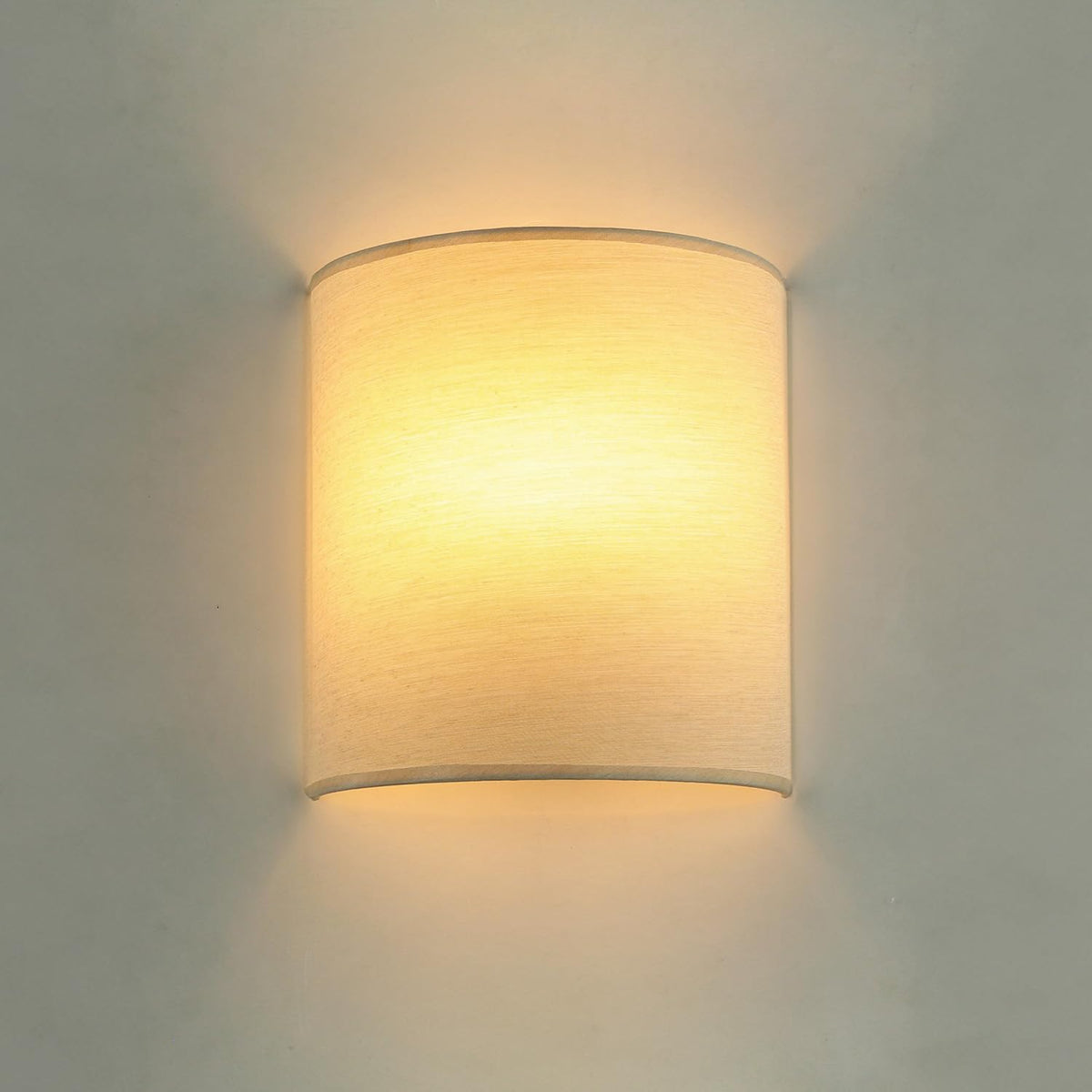 Resigilat|Aplica de perete maro cafea, iluminare sus-jos, abajur din material textil, dulie E27, 20 cm, lumina confortabila