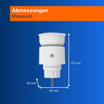 Resigilat|REV lampa cu priza, reglabila in 4 trepte, 10W, 850 lm, 3000K, alba