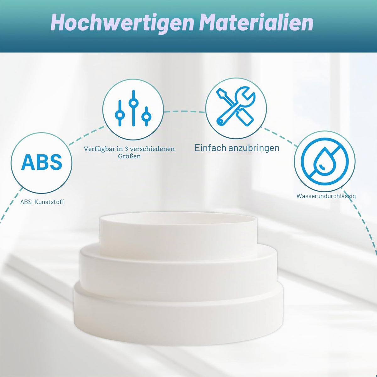Resigilat|URHRHU reductie pentru sistem tuburi rotunde, conector tub, Ø120/150/160 mm