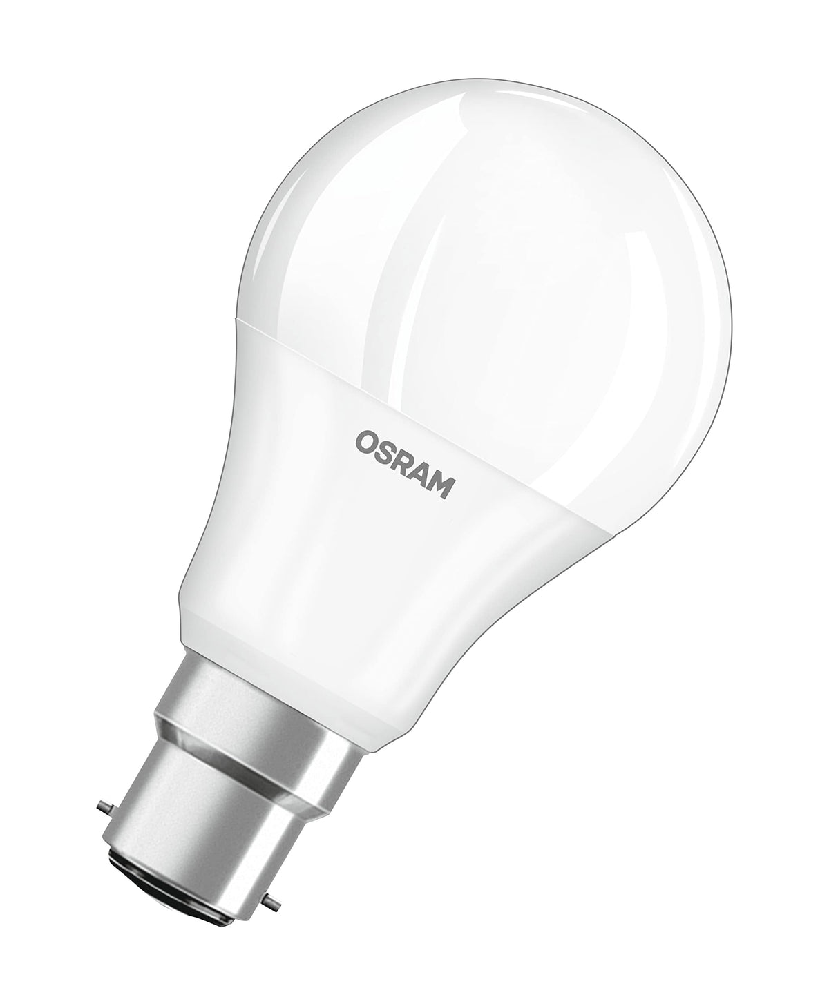 Resigilat|OSRAM LED Base Classic A, B22d, nedimabil, inlocuieste 60W, mat, alb cald 2700K, set 3 bucati