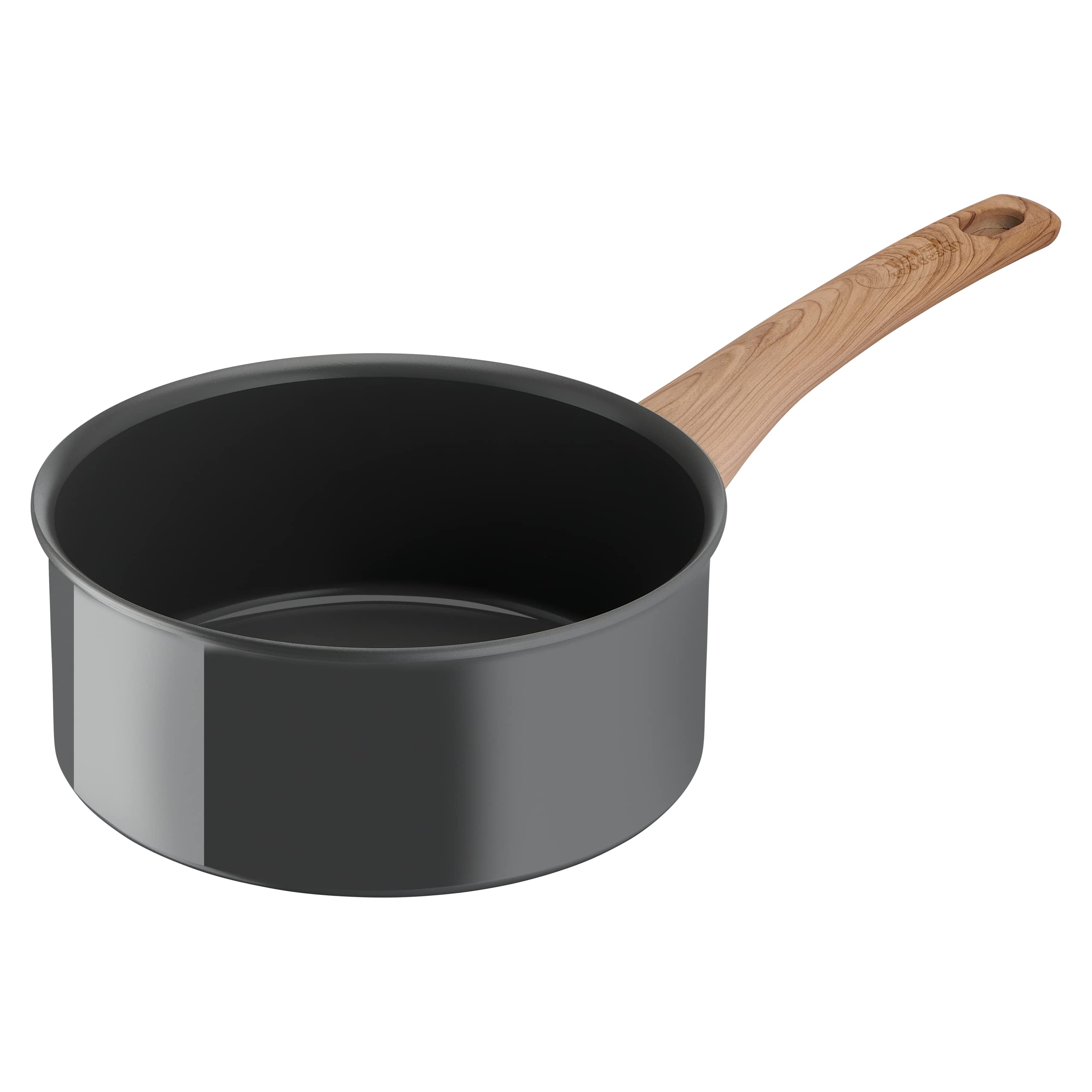 Resigilat|Tefal Renew cratita cu coada, 20 cm, ceramica, invelis antiaderent, aspect de lemn