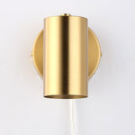 BARCELONA lampa de perete LED aurie din metal, moderna si industriala, stil vintage minimalist, orientabila, pentru baie, oglinda si tavan
